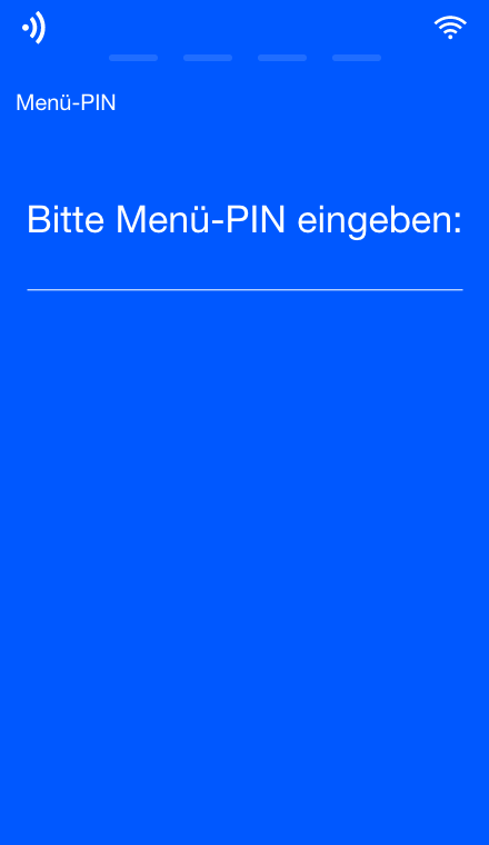 PIN eingeben