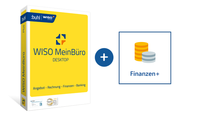 WISO MeinBüro Desktop erweitern mit dem Modul Finanzen