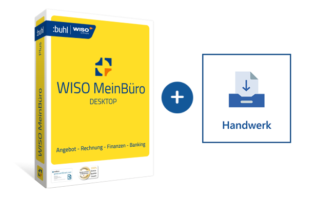 WISO MeinBüro Desktop erweitern mit dem Modul Handwerk