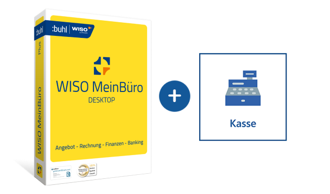 WISO MeinBüro Desktop erweitern mit dem Modul Kasse