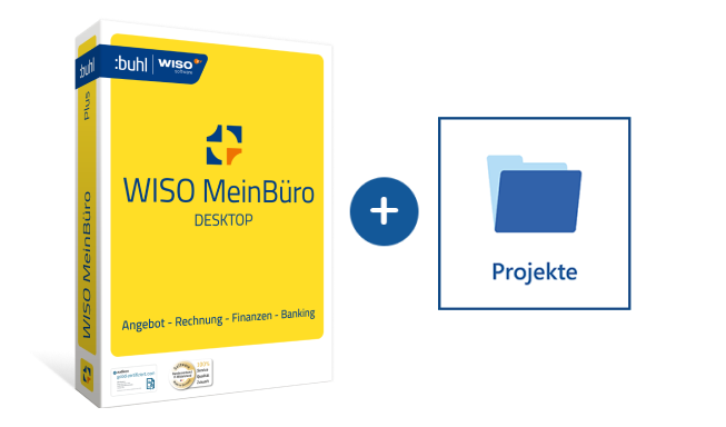 WISO MeinBüro Desktop erweitern mit dem Modul Projekte