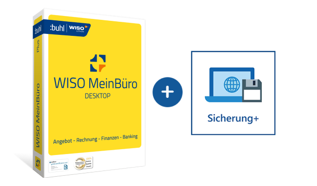 WISO MeinBüro Desktop erweitern mit dem Modul Sicherung