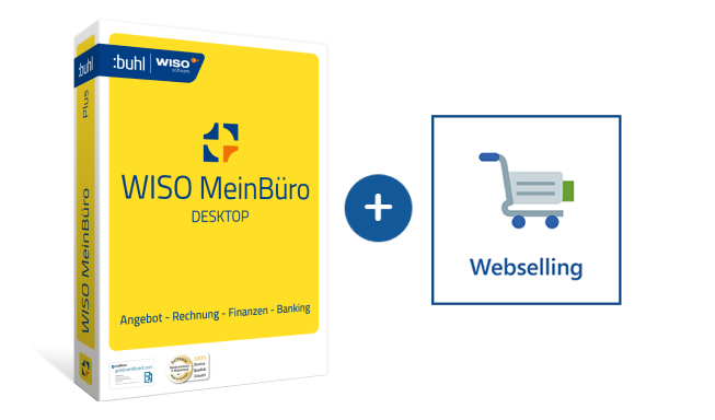 WISO MeinBüro Desktop erweitern mit dem Modul Webselling