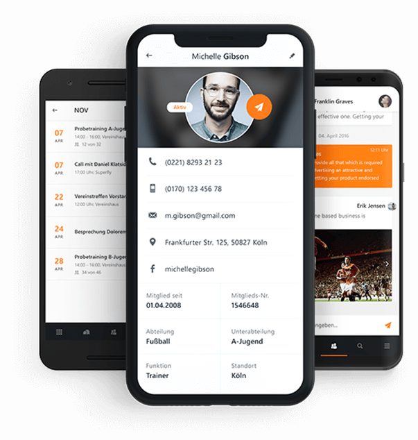 MeinVerein – Die smarte Vereinsverwaltung. Apps verfügbar.