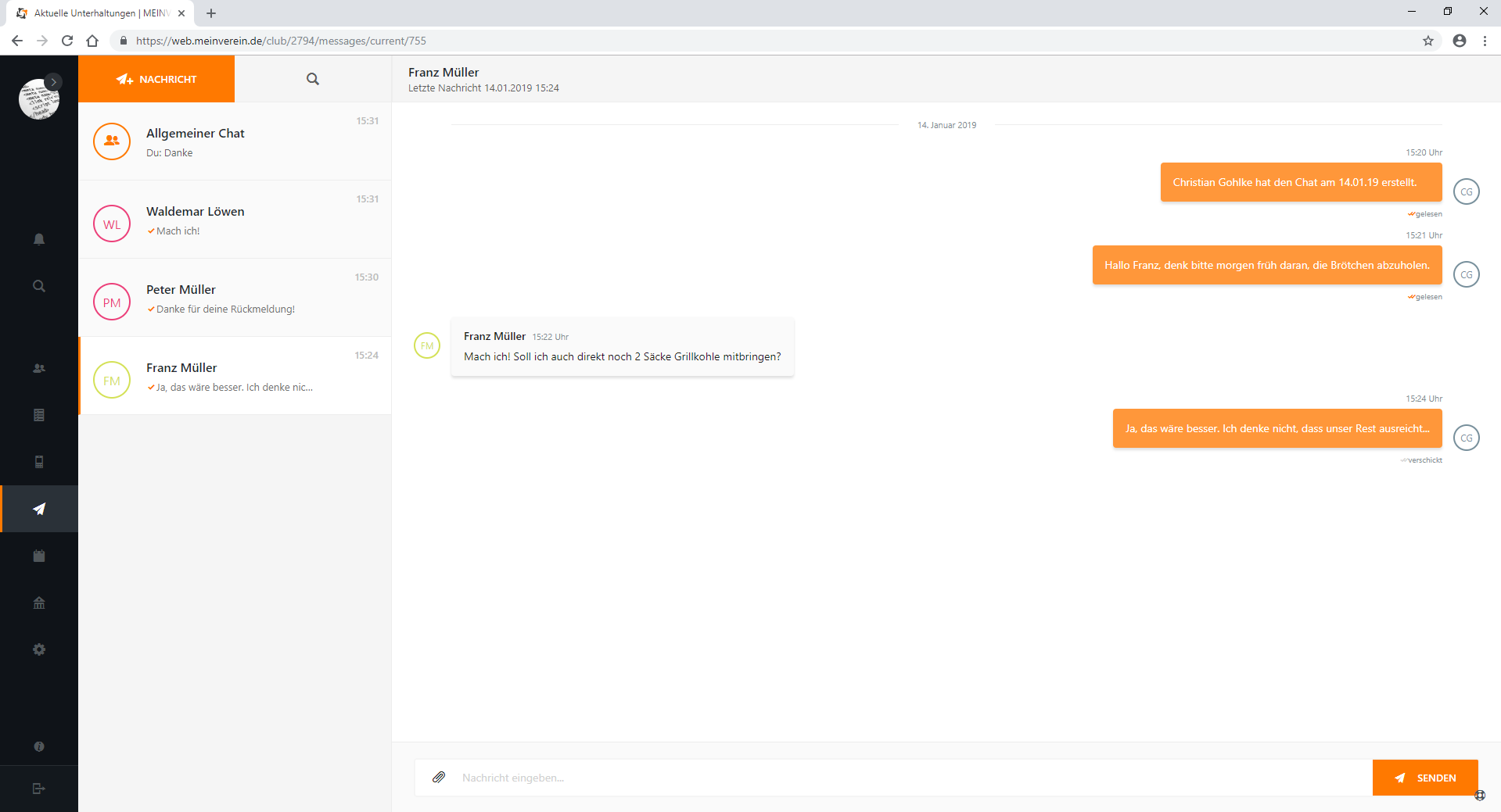 Screenshot Chat
