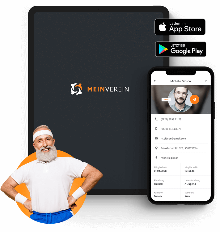 Die MEINVEREIN Mobile App für Smartphone und Tablet