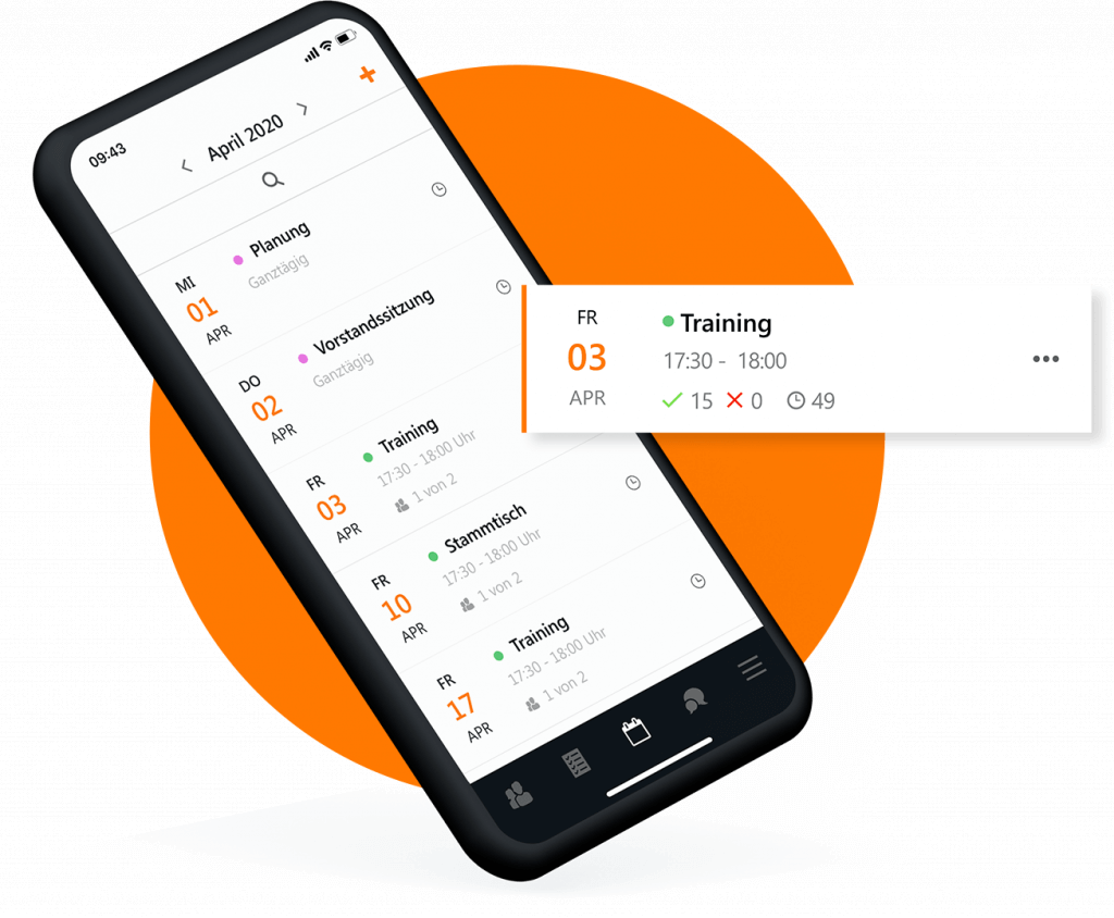 Alle Funktionen sind auch in der mobilen App verfügbar