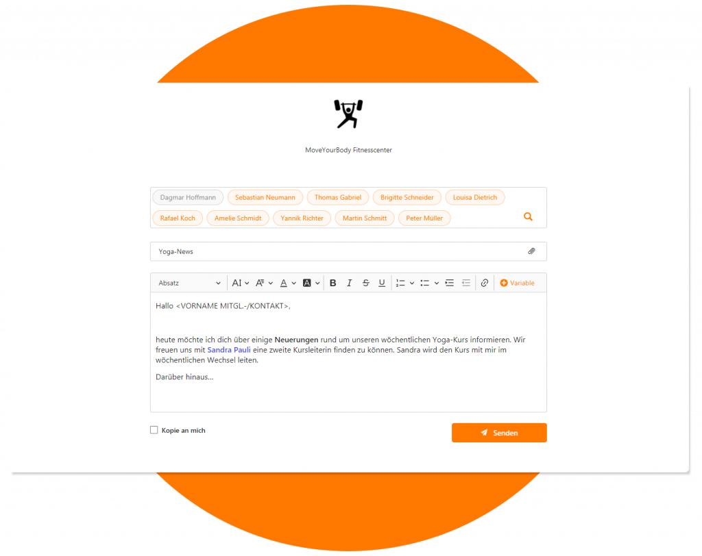 MeinVerein Newsletter versenden