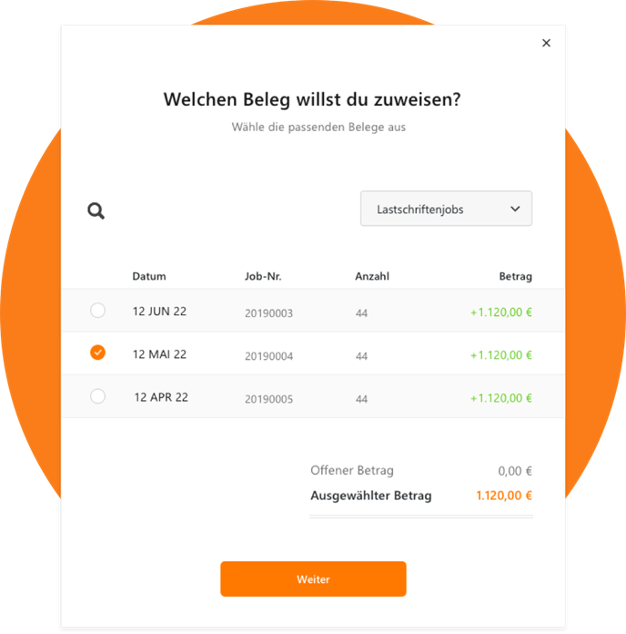 MeinVerein Web: Massenzuweisung von Lastschriften