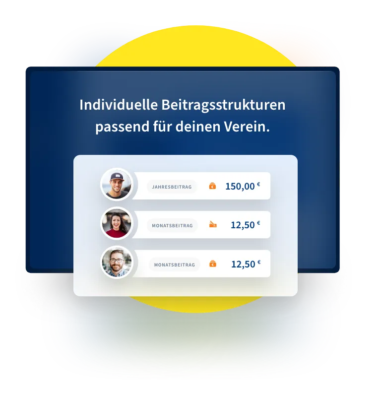 Individuelle Beitragsstrukturen passend für Deinen Verein mit WISO MeinVerein Web