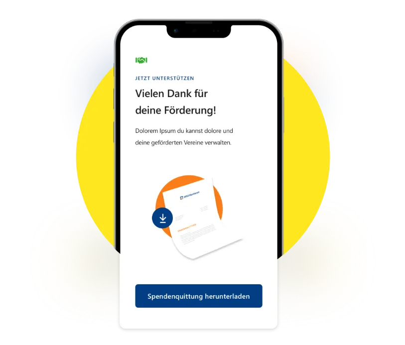 Digitale Spendenbescheinigung per Mail erhalten