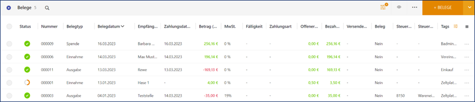 Finanzen-Belege-Uebersicht