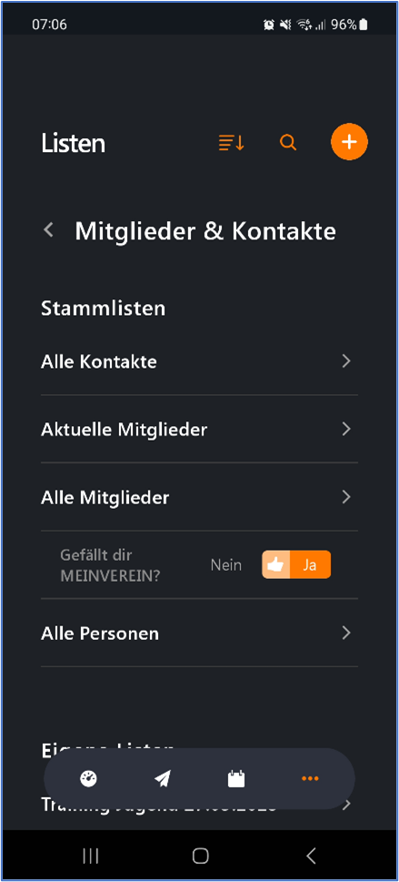 Mobile-App-Verwalterfunktion-Listenuebersicht-und-erstellen