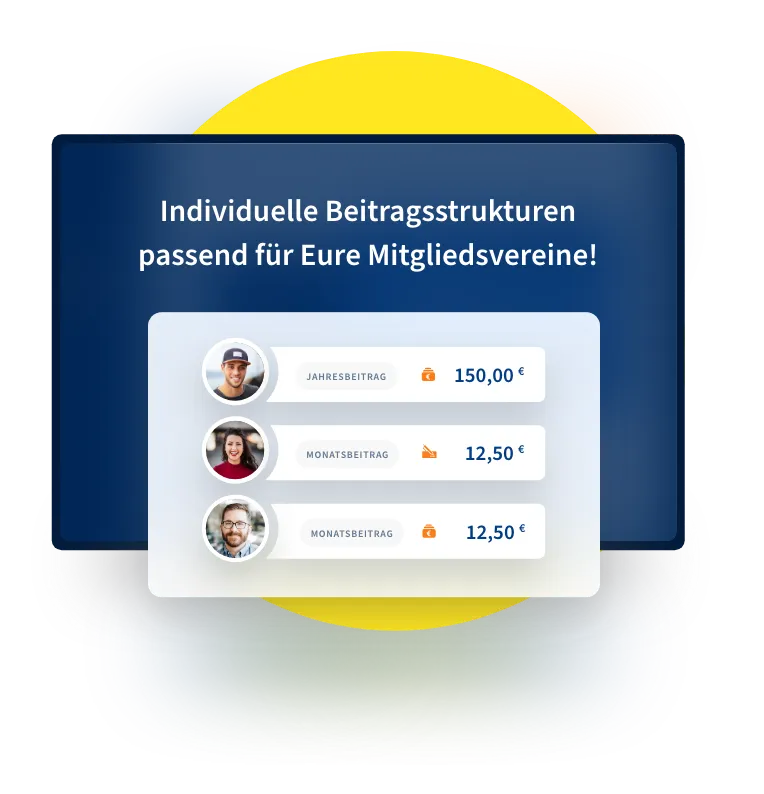 Individuelle Beitragsstruktur mit WISO MeinVerein Web