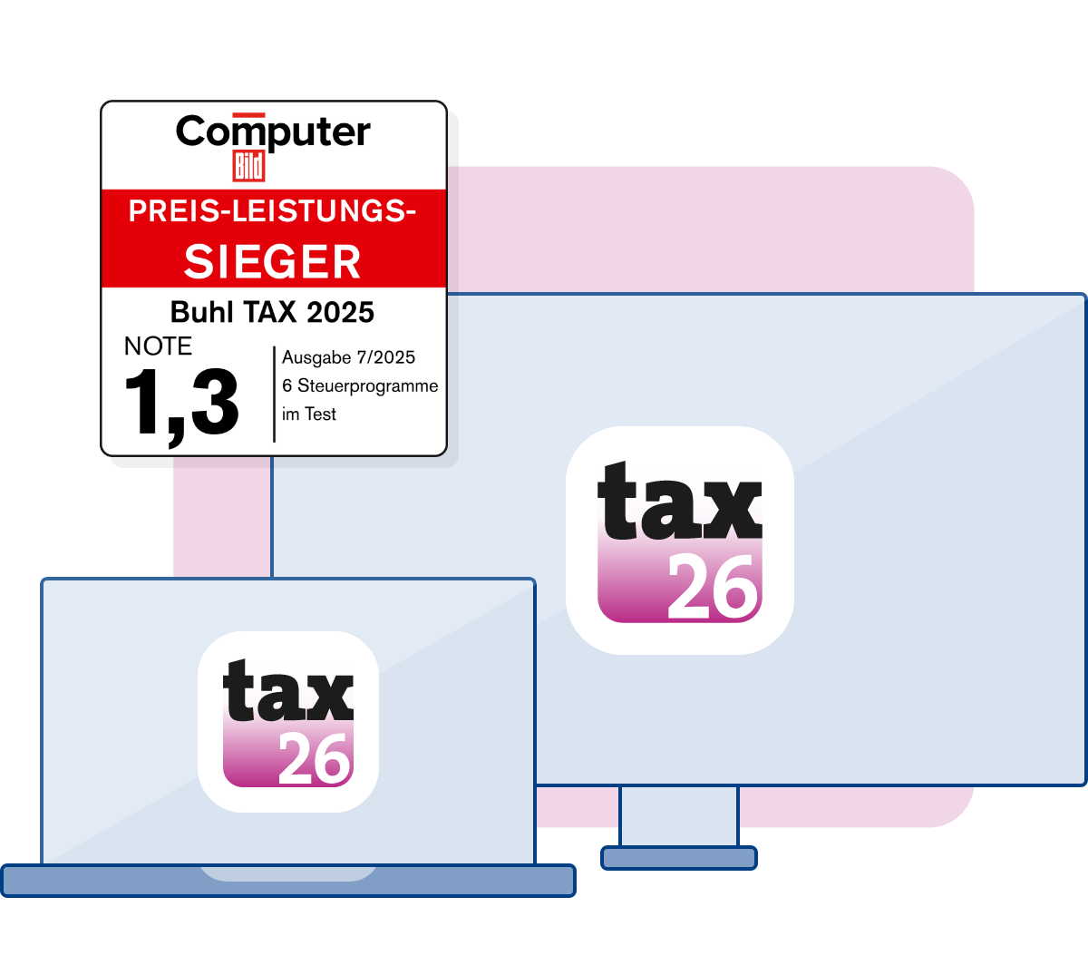 tax: Online-Software für Einkommensteuer-Erklärung