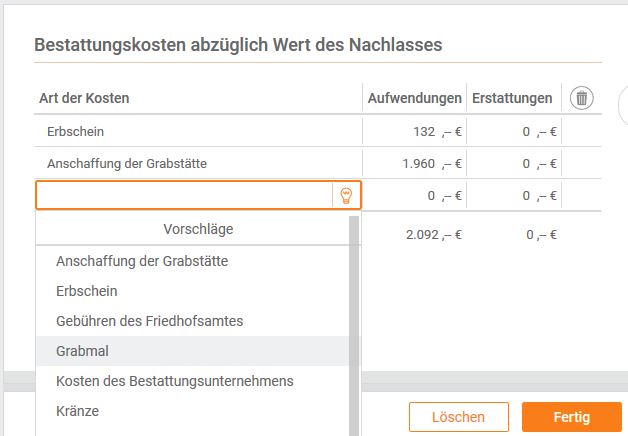 Grabkosten steuerlich absetzbar Grabkosten steuerlich absetzbar
