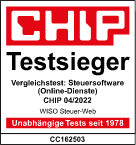 Chip Testsieger Steuersoftware