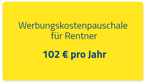 Werbungskostenpauschale Rentner Infografik