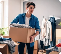 Ich bin für den Job umgezogen