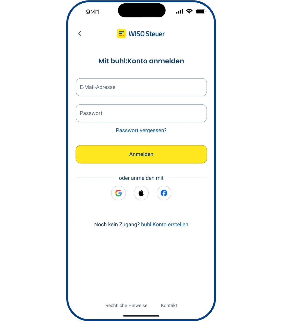 Dein kostenloses buhl:Konto für WISO&nbsp;Steuer