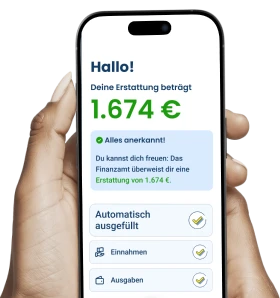 Vorschau der Erstattungsanzeige in WISO Steuer