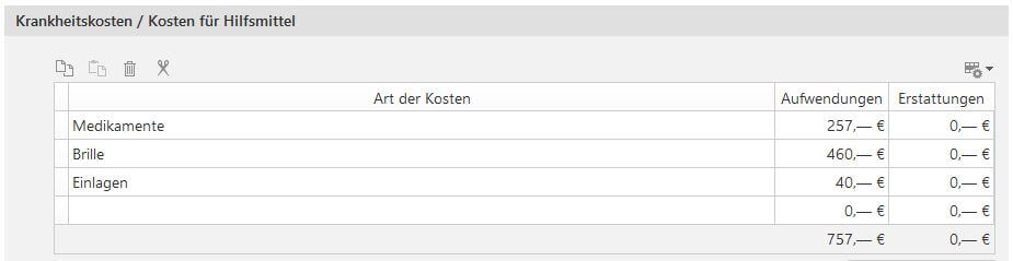 Krankheitskosten in die Steuererklärung eintragen mit WISO Steuer Krankheitskosten Steuer einragen Formular WISO