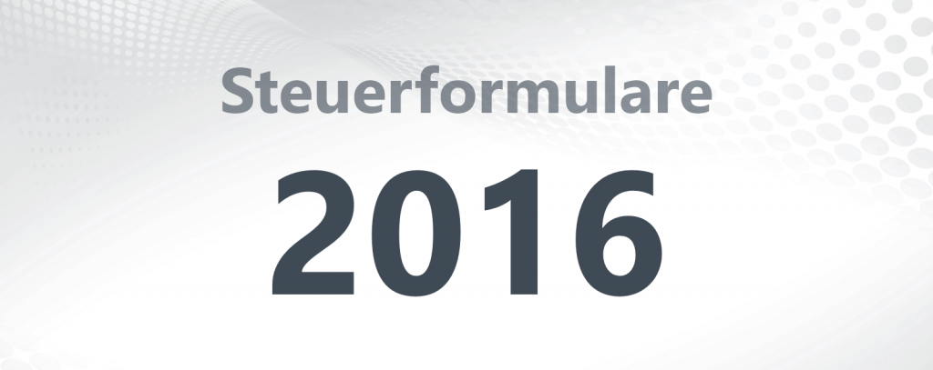 Steuerformulare 2016 Titelbild