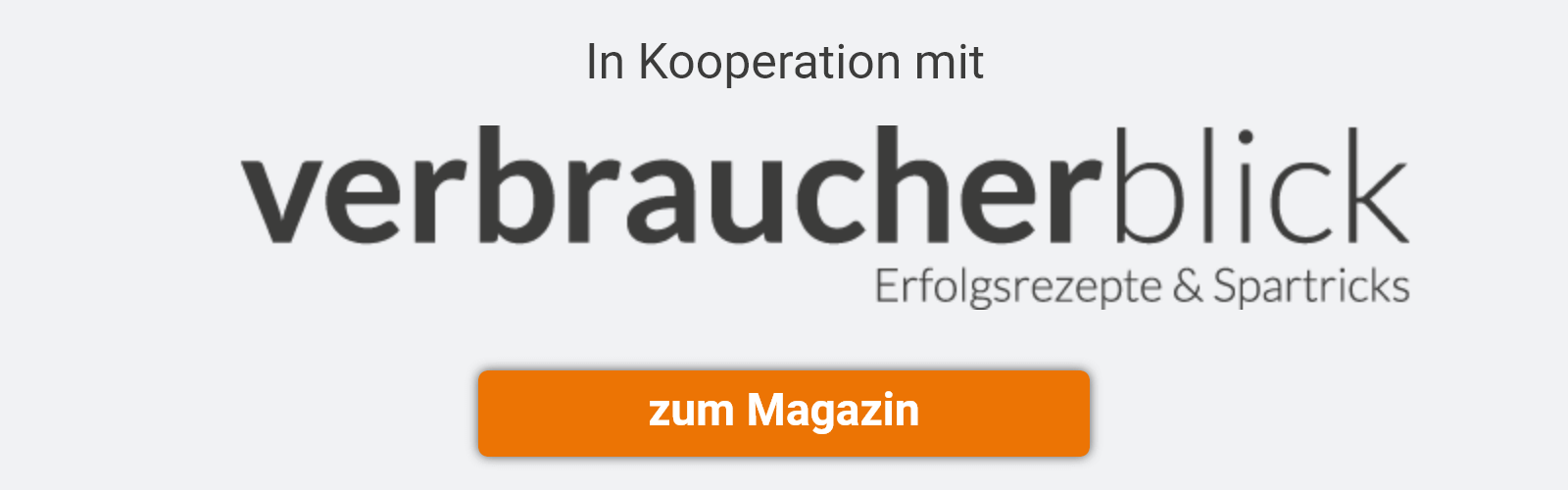 Kooperation Banner Verbraucherblick Magazin
