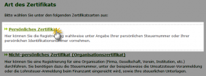 ELSTER: Digitale Signatur beantragen > So geht's