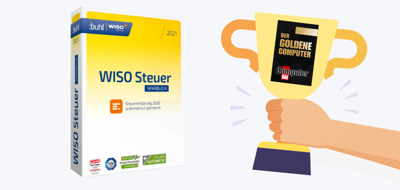 WISO Steuer-Sparbuch gewinnt den „Goldenen Computer”