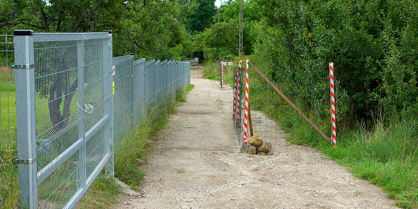 Unfall auf einem privaten Zu-Weg