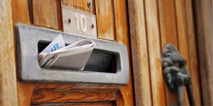 Verbotshinweis gilt nicht nur für den Briefkasten