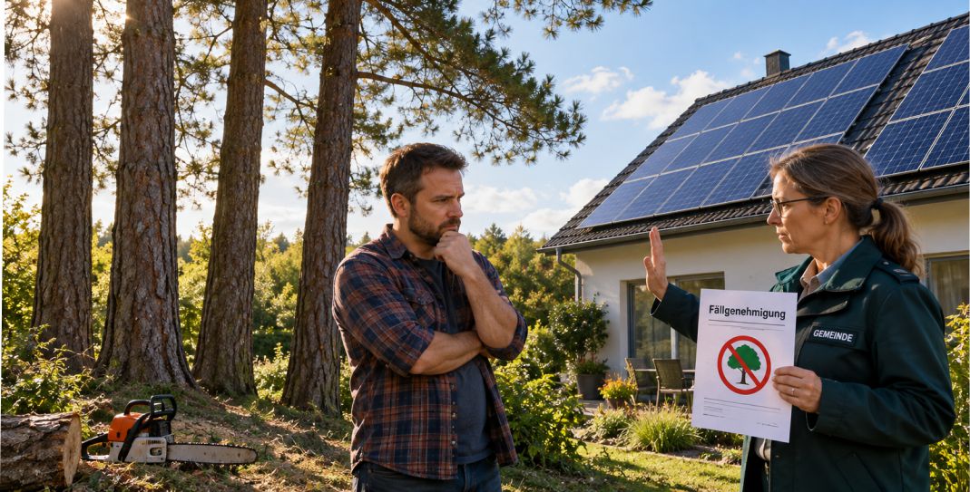 Photovoltaik-Anlage kontra Bäumen