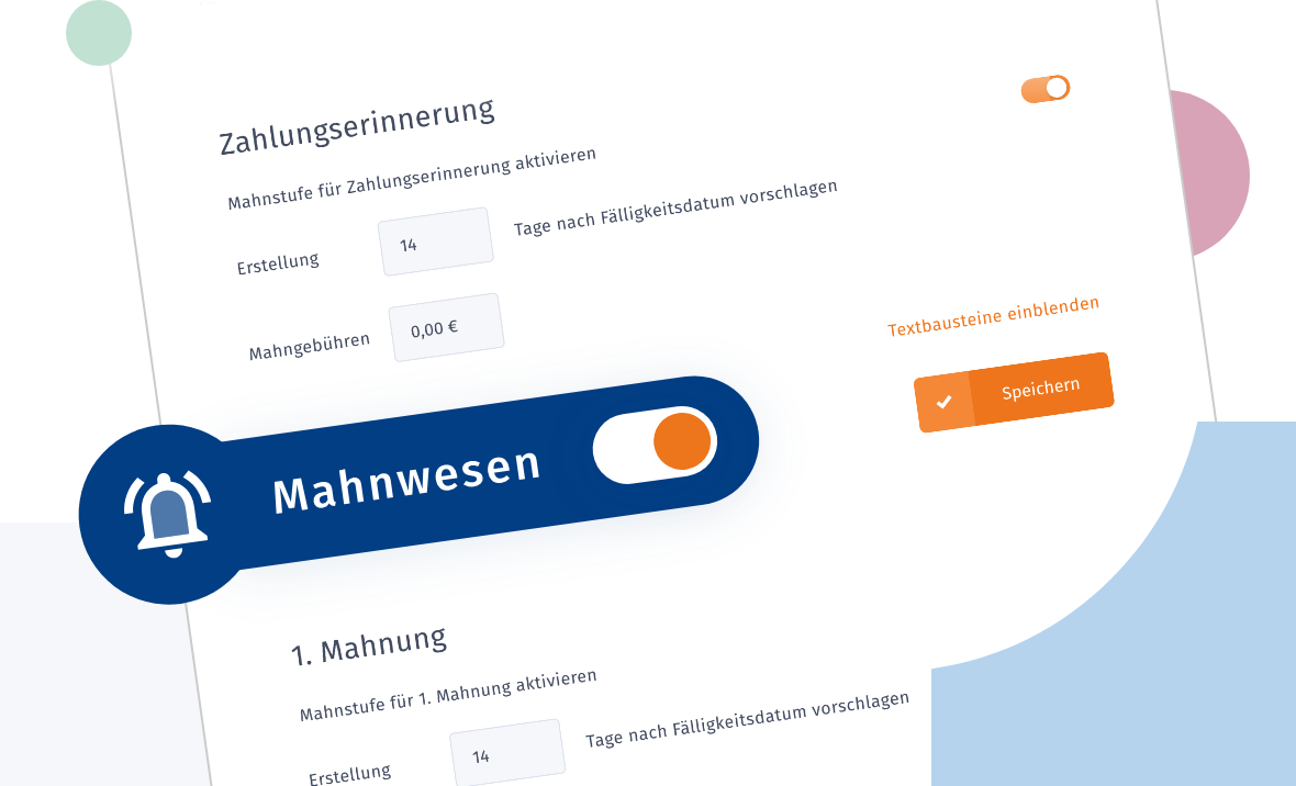 Rechnungsprogramm - eingebautes Mahnwesen Rechnungsprogramm - eingebautes Mahnwesen